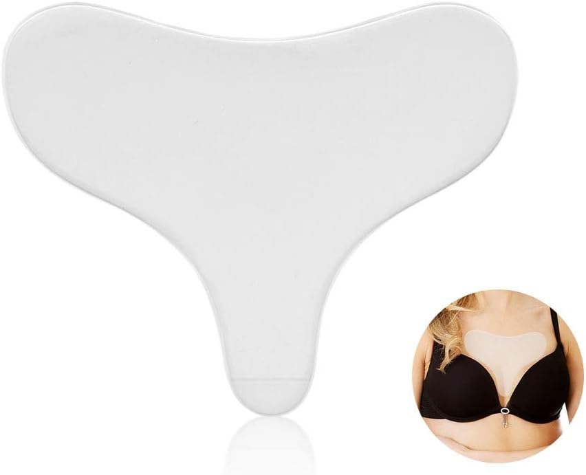 Anti-wrinkle silicone pad, anti-wrinkle breast protection, anti-wrinkle breast care, transparent tighten anti-wrinkle for improved skin complexion for lady/girl.