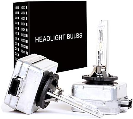 D3S HID Xenon Headlight Replacement Bulbs 35W 6000K High And Low Beam SHFY Head Lights (Pack of two bulbs) Headlights Bulb (D3S, 6000K)