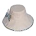 Women Wide Brim Sun Hat Summer Outdoor Foldable Beach Cap Beige