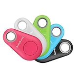 2pcs Smart Finder Bluetooth Locator Pet Tracker Alarm Wireless Anti-lost Sensor Remote Selfie Shutter Seeker for Kids Bag Wallet Keys Car SmartPhone［Random color］