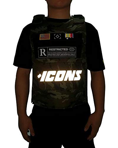HUDSON Outerwear Men's Icon Reflective Fashion Vest with Adjustable Velcro Straps and Patches, Camo - Thumbnail 4