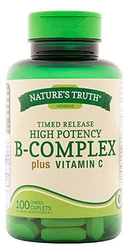 Nature's Truth B-Complex Plus Vitamin C Time Released, 100 Count (Pack of 3)
