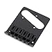 Musiclily Modern Guitar Telecaster Bridge Assembly with 6 Saddles for Fender Tele Style Electric Guitar Replacement,Black