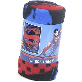 Amazon.com: JPI DC Comics Superman Fleece Throw Blanket ...