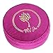MV Joie Zafu Yoga Meditation Cushion Filled with Buckwheat Hulls & Charcoal Packages | Soft Velvet/Suede Yoga Pillow; Embroidery Design, Free Lavender Pouch & Anti-dust Cotton Bag (Violet Purple,13″)thumb 3