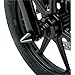 LA Choppers Black Cut Spike Axle Caps 96+ Softail, Dyna, Touring, XL LA-7813-00B