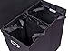 BIRDROCK HOME Laundry Hamper with Lid | Removable Bags for Sorting Clothes | Sectioned Laundry Basket for Bedroom & Bathroom | Collapsible Storage Bin with Cover | Double, Black