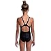 Flow Girls Swimsuit - One Piece Crossback Competitive Swimsuit Youth Sizes 23 to 30 in Black, Navy, and Blue (26, Black)