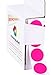 ChromaLabel 3/4 Inch Circle Sticker Labels, High Visibility Round Color Coding Labels, Removable Sticky Dots - 1000 Colored Dot Stickers per Dispenser Box, Fluorescent Pink Stickers