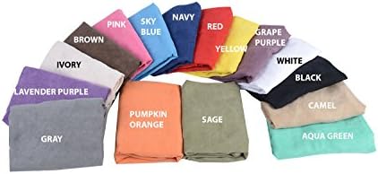 20"X60"DOUBLE SIDE ZIPPER Microsuede Body Pillow Cover Pillowcase Aqua Green Vivid Colors