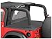 Bestop 9002235 Black Diamond Duster Deck Cover for 03-06 Wrangler Without Soft Top Hardware