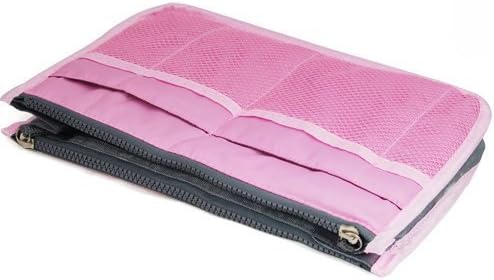 nabati Handbag Pouch Bag in Bag Organiser Insert Organizer Tidy Travel Cosmetic Pocket Six colors (Pink)