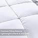 OHAPPES Queen/Full Comforter Soft Goose Down Alternative Duvet Insert for Winter, 8 Corner Loops, Warm Fluffy All Season Hotel Collection, 88 X 88 Inches, White