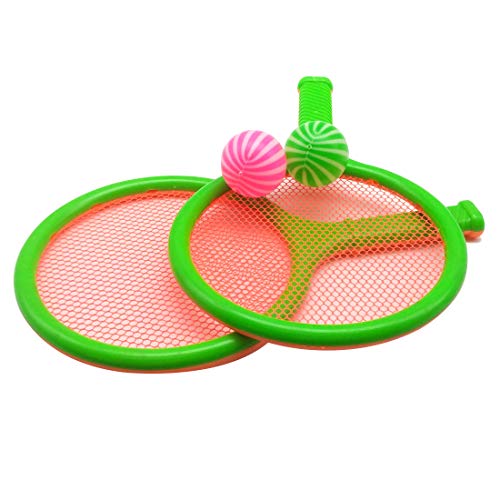 Children Kids Play Game Plastic Tennis Racket Sports Toy 2 Rackets Set