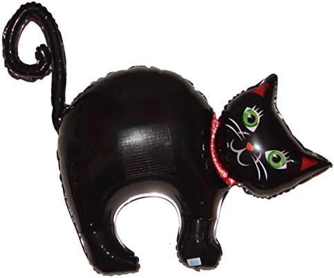 34" HALLOWEEN CAT BALLOON - Amazing New HOVERING ANTI-GRAVITY TOY - Free Floating, Flying Black Cat Animal Kingdom Halloween Party Favo