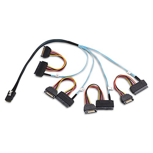 Cable Matters Internal Mini SAS to SAS Cable (SFF-8087 to SFF-8482) 1.6 Feet, 0.5m