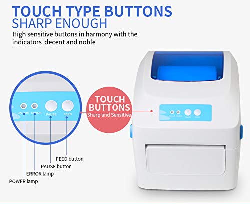 Fangtek Shipping Label Printer - Direct Thermal High Speed Printer - Compatible with Amazon, eBay, Etsy, Shopify â€“ 4Ã—6 Label Printer & Multifunctional Printing â€“ Compare to Dymo 4XL