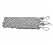 2 Pieces Fine Hand Tied Curtain Clip, Buckle Holdback Fabric Drapery Tassels Curtain Tiebacks / Tassel Window Curtain TieBacks Knitted Braided Curtain Cord Rope Buckle (Gray)