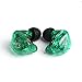KZ ZSR in-Ear Headphones Earphone HiFi Stereo Deep Bass Earbuds with 0.75mm 2 Pins Detachable Cable Noise Isolating Headset with Hybrid Driver for Running, Jogging, Walking (Green Without Mic)