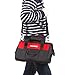 FASTPRO 14-Inch Zip-top Wide Mouth Open Storage Tool Bag, Classic Black&Red Design, Fashionable Design, 600D Polyester Fabric Material for Quality Endurance, With Adjustable Shoulder Strap