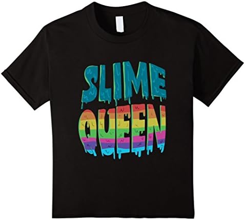 Kids Slime Queen T-Shirt 10 Black