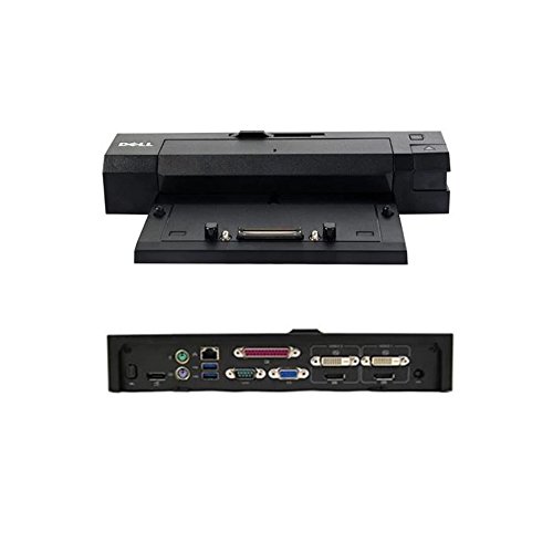 Dell E-Port Plus Advanced Port Replicator PR02X with USB 3.0 and 240W Adapter
