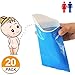 [20 Pack] Disposable Urine Bags Portable Collection Pee Bag for Outdoor Camping Travel Urinal Toilet Traffic Jam Emergency Car Vomit Bag for Men Women Kids Children Patient Pregnant Brief Relief (20)