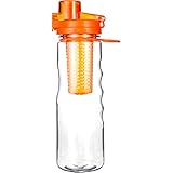 Infuser Water Bottle Sport Flip-top BPA-Free Tritan 25 Oz (Multiple Infused Water Color Options)