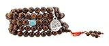 108 Tibetan Wooden Yoga Meditation Prayer Beads Mala Necklace Wrap Bracelet