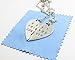 Stainless Steel Best Friends Forever BFF Split Heart Pendant Necklace 2 PC
