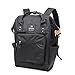 Samstrong Wide Open Design Laptop Backpack Anti Theft Travel Business Backpack Waterproof Stylish 15.6 Inch School Computer Backpack Casual Daypack for Men and Women, Black