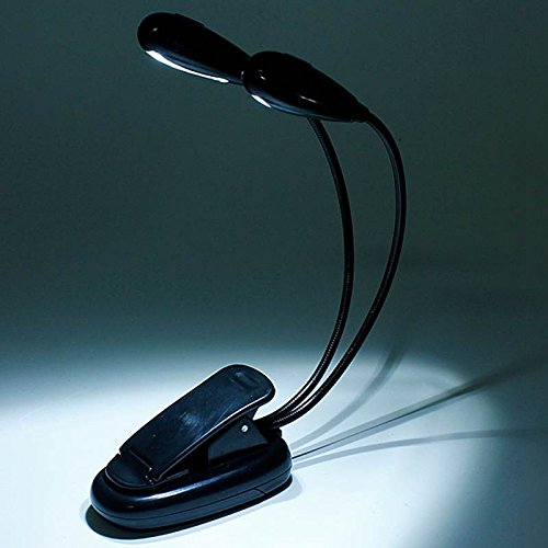 Krevia New Flexible Neck LED Book Reading Light Lamp with Clip