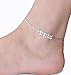 Anklet- 6PCS Anklets Ankle chains No fading foot chains for Female fashion jewelry Each Size 10.04
