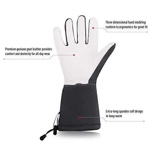 image for Vgo... Vgo 2Pairs -23 ℉ or above 3M Thinsulate G200 Lined Goatskin L