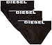 Diesel Men's Blade 3-Pack Cotton Stretch Brief, Black, L