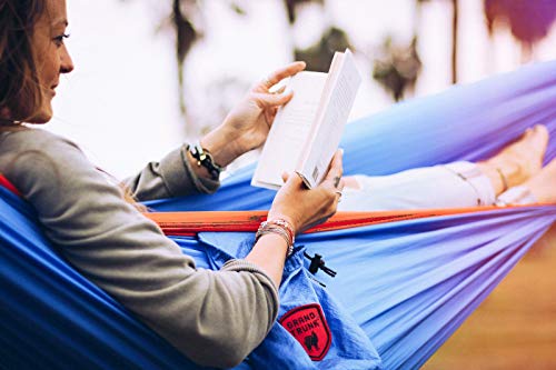 Grand Trunk Double Hammock: Lightweight Strong Parachute Nylon, Portable for Camping, Backpacking, Beach and Travel (Includes Hanging Kit), Orange/Purple