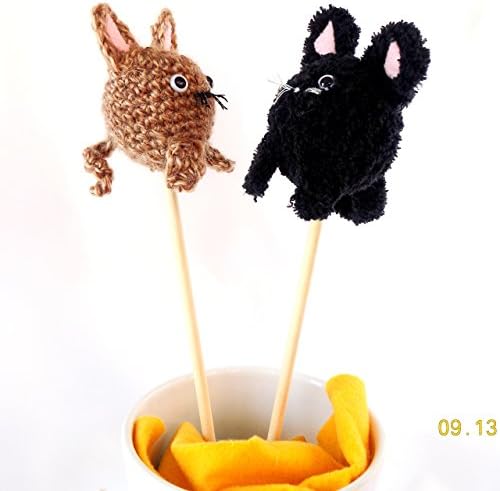 Cat Puppet - Hand Puppet - Stick Puppet - Handmade Puppet - Puppet Toy - Imaginary Play - Animal Puppet - Toy Cat - Crochet Cat