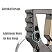 Hephis Car Keychain with Bottle Opener,with 2 Rings for Men(Black Gold)