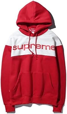 red white supreme hoodie