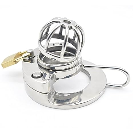 SexspielzeugKeuschheit Lock Open Curved Male Chastity Device Penis Male Chicken Cage 40mm Ring Innendurchmesser