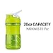 BlenderBottle SportMixer Tritan Grip Shaker Bottle, Black/Blue, 20-Ounce
