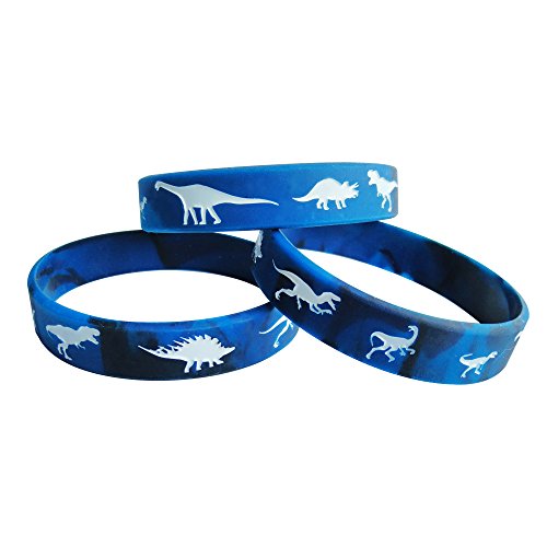 2 Famicitate+Dinosaur+Silicone+Wristbands+Bracelets