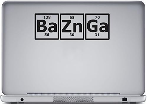 Big Bang Theory Bazinga Logo Sticker Vinyl Transfer Laptop Car Decal 200mm x 70mm