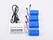 YouCute 4pcs 3.7V 600mAh official Battery and 1to6 charger for syma X9 flying car RC quadcopter drone spare parts