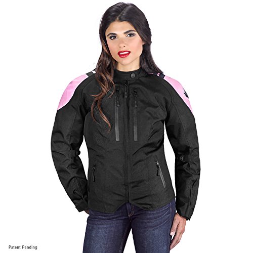 Viking Cycle Ironborn Women's Motorcycle Textile Jacket (X-Large, Pink)