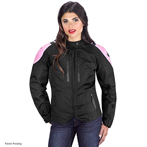 Viking Cycle Ironborn Women's Motorcycle Textile Jacket (Small, Pink)