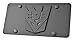 LFPartS Transformers Decepticon 3d Black Emblem on Black Stainless Steel License Plate