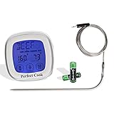 Perfect Cook - Digital Meat Thermometer And Kitchen Timer 2 In 1 With Probe For Grilling, Oven, Cooking