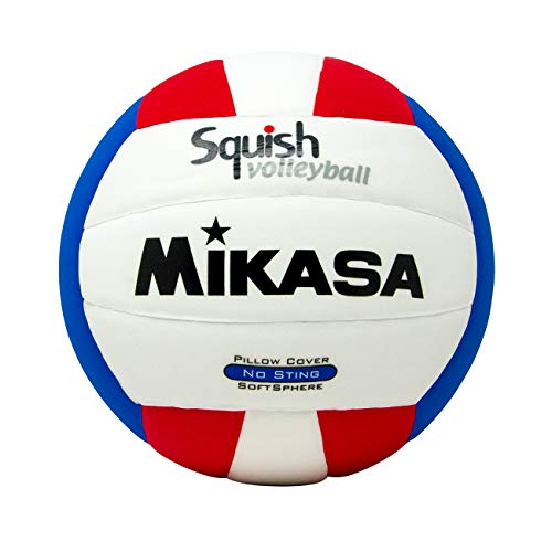 Mikasa Squish No-Sting Pillow Cover Volleyball (Red/White/Blue)