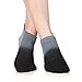 CozTake Grip Socks for Yoga Pilates Barre Dance Ombre Dyed Non Slip Socks Women Grey
